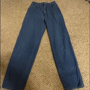 VINTAGE Lee Pinstripe Mom Jeans